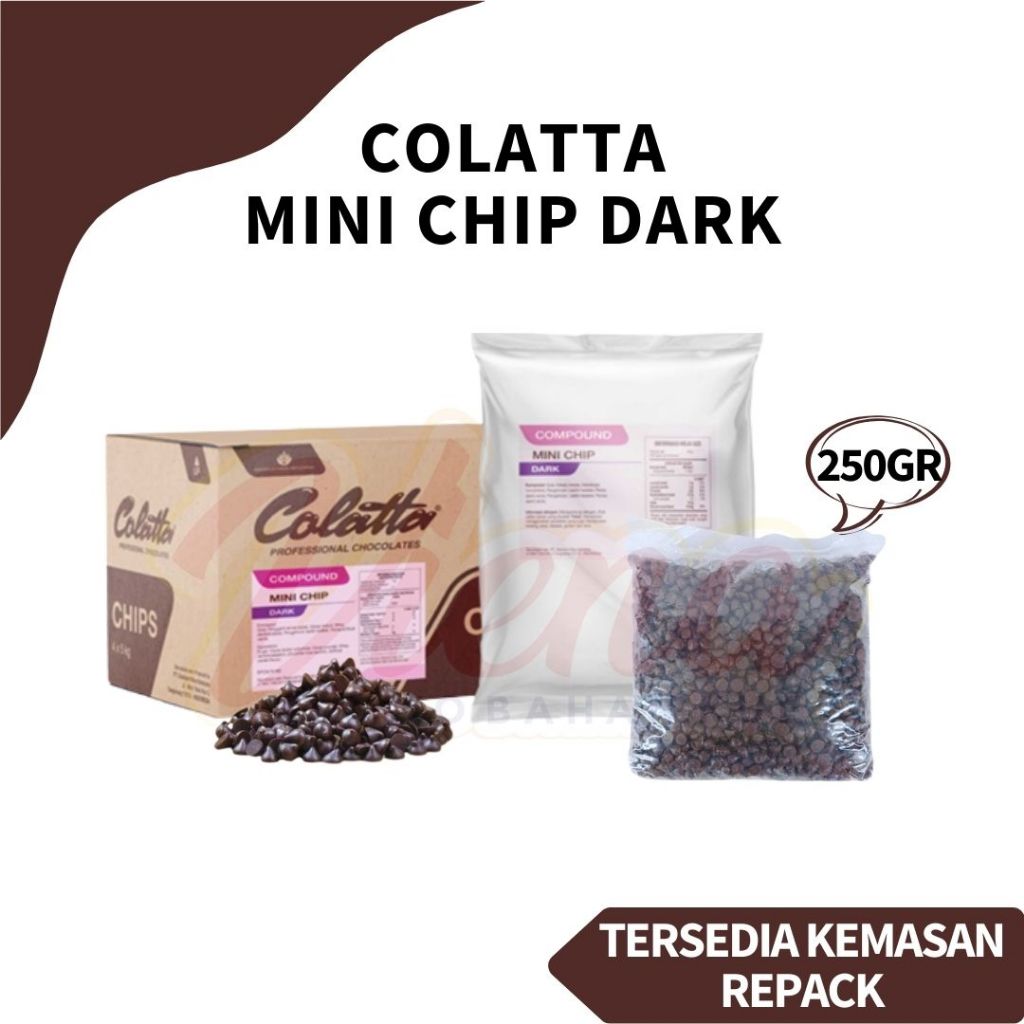 

Colatta Chocochip / Mini Chip Dark Chocolate REPACK 250gr