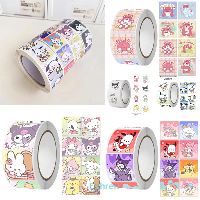 

✨COD 500Pcs Roll Stiker Terima Kasih Stiker Sanrio / STICKER THANK YOU Stiker Terima Kasih Stiker Terima Kasih / Stiker kartun lucu Thanks Pola Bunga Desain Hadiah Penyegelan Liburan Hadiah Ulang Tahun Pesta Dekorasi Sticker