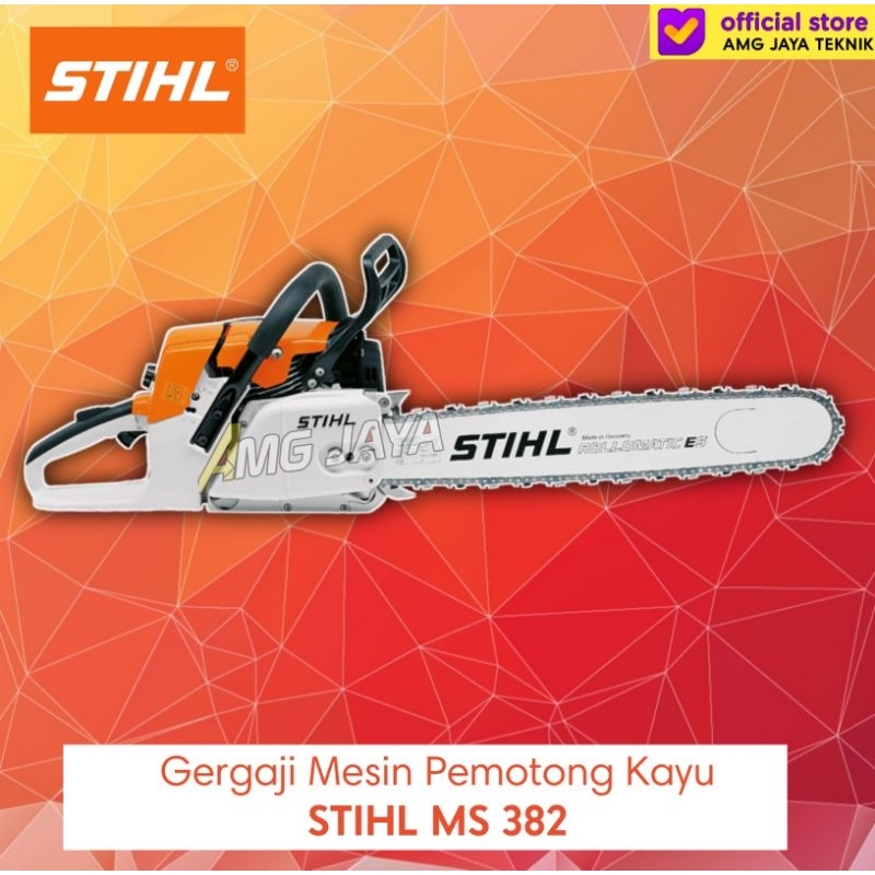 GERGAJI MESIN PEMOTONG KAYU STIHL MS 382 LENGKAP SET ORIGINAL BERGARANSI RESMI CHAINSAW STIHL MS 382