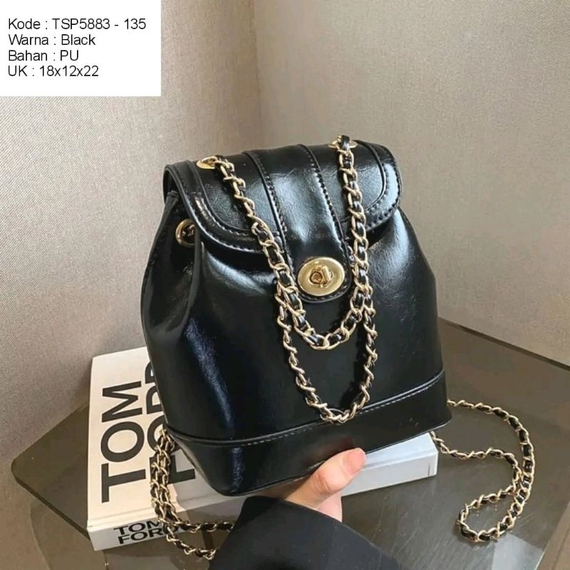 ❤️Tas Surabaya  Tas Import Handbag Korea  Ready Surabaya TSP5883 BLACK