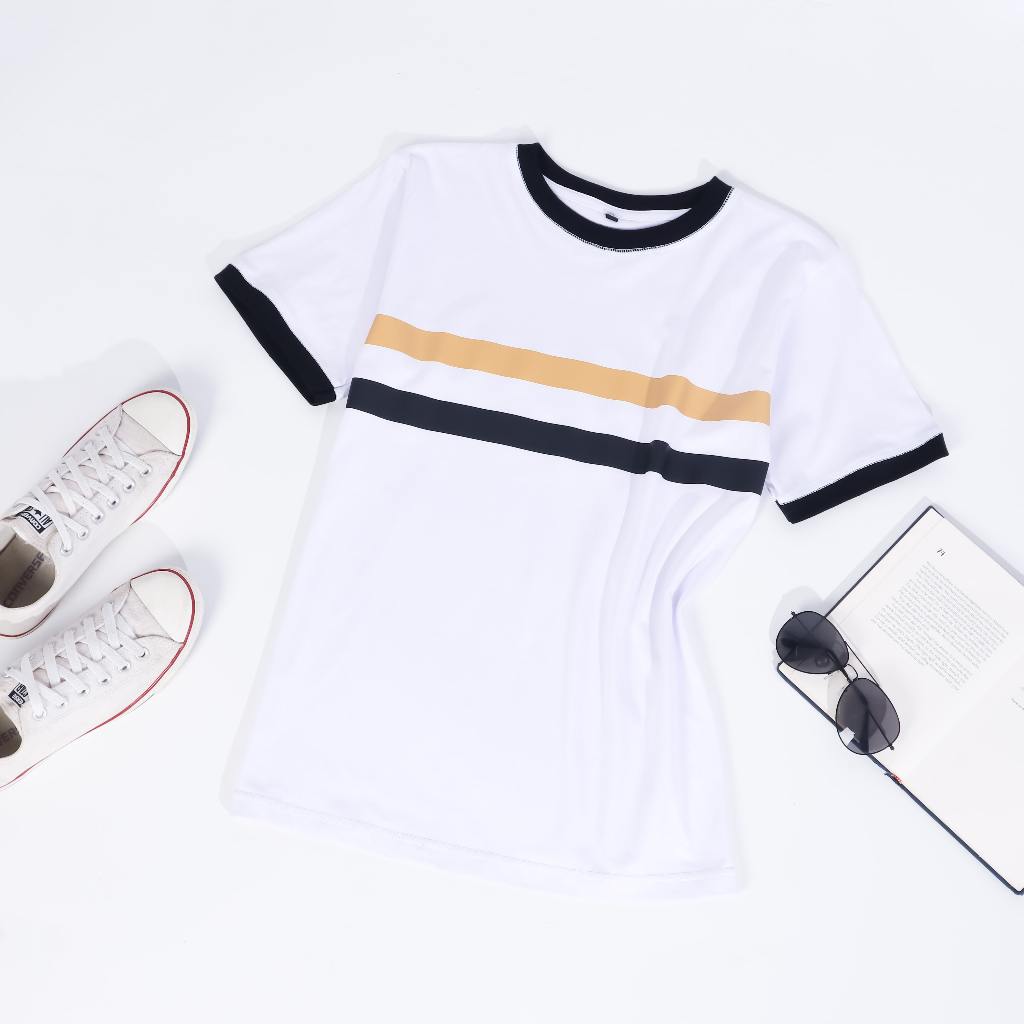 Baju Kaos Putih Pria Terbaru 2024 Mewah Merk Brofash Cotton Combed 24s/ Baju Kaos Pria Lengan Pendek