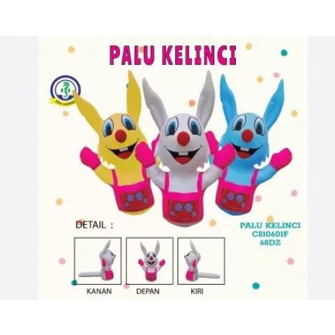 Mainan tiup balon PALU BONEKA KELINCI PUTIH - Mainan Tiup kelinci