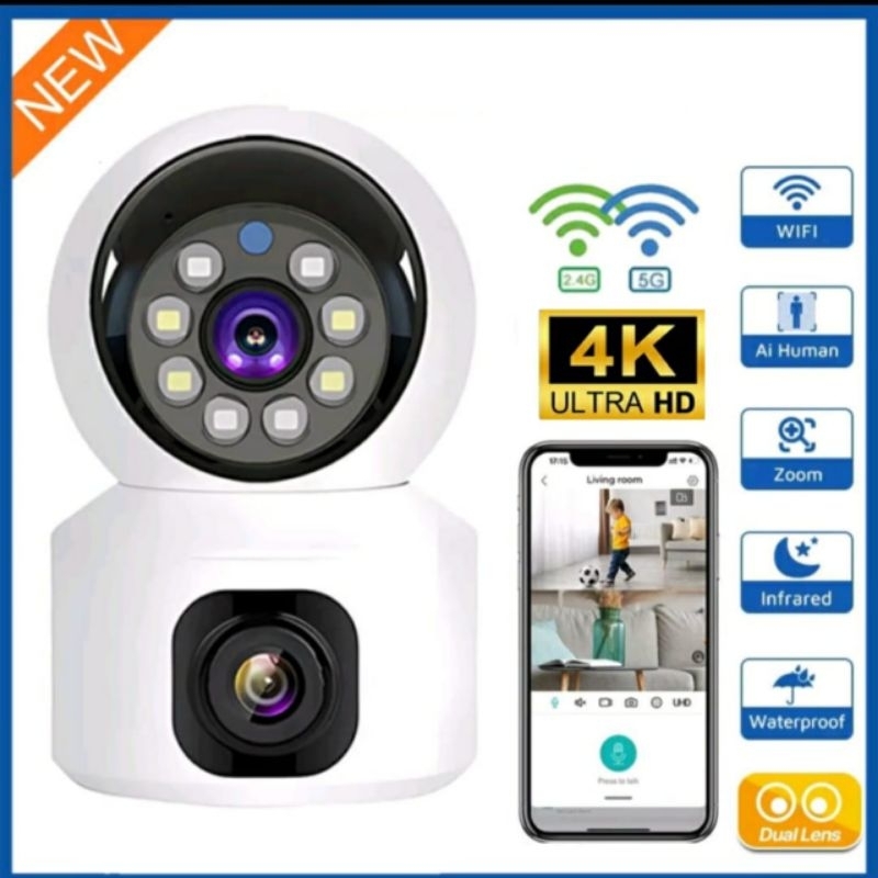 New IP Camera CCTV Di Dual Camera  V380Pro Camera wifi Smart net Cam