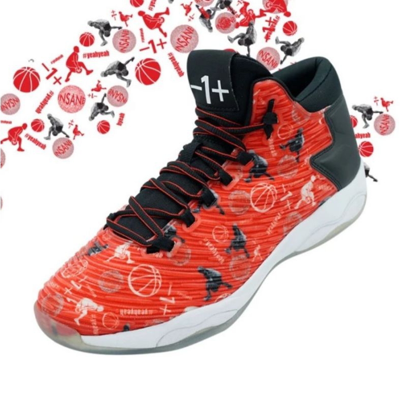 SEPATU BASKET LEAGUE SHIFT INSANE MERAH ORIGINAL PRIA TERBARU JUMBO PROMO