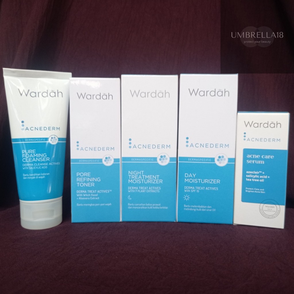 PAKET Wardah Acnederm Series/Paket 5in1/Paket 4in1/Paket 3in1/Paket 2in1/Paket Perawatan Wajah/Paket Perawatan Jerawat/Paket Hemat/Paket Skincare/BPOM/Paket Bundling Wardah/Paket Skincare Pencerah Wajah