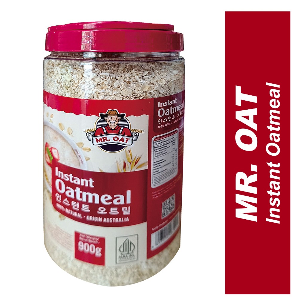 

MR.Oat Instant Oatmeal 900gr Jar Exp Juli 2025 ORIGIN AUSTRALIA PROMO HALAL !!!