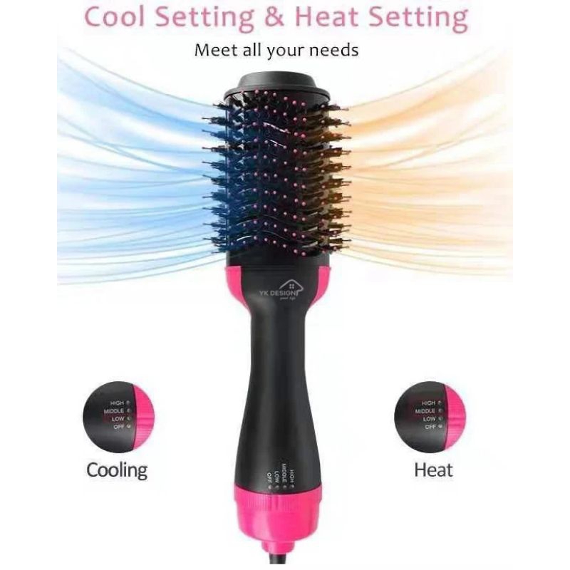 ONE STEP HAIR DRYER AND STYLER HOT AIR 4 IN 1