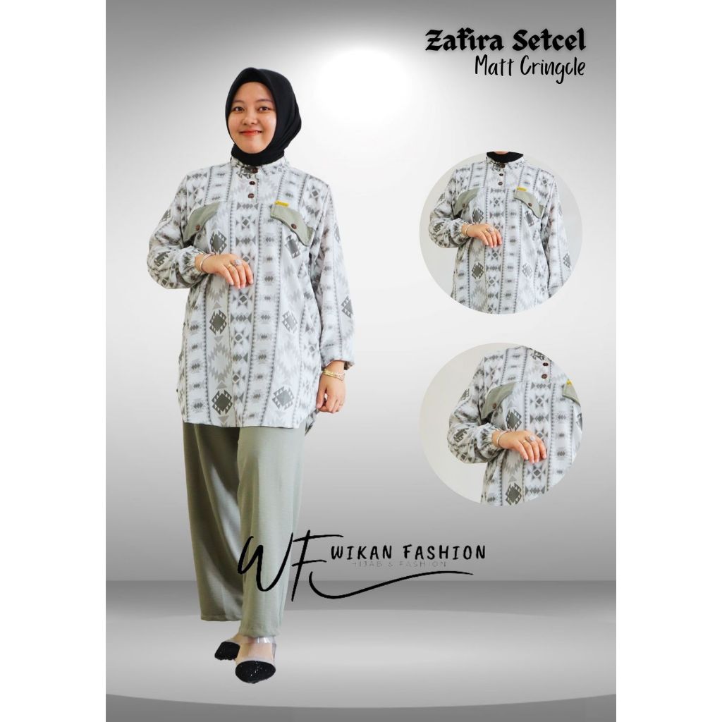 ZAFIRA SETCEL / BAJU MUSLIM WANITA / BAJU WANITA MUSLIM / BAJU MUSLIM WANITA BANDUNG / MATT CRINGCLE