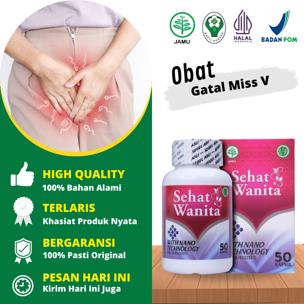 Obat Gatal Miss V, Gatal Vagina, Miss V Bau, Miss V Becek - Walatra Sehat Bersih Wanita 50 Kapsul