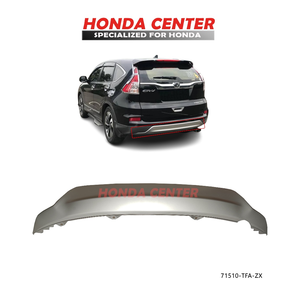 Garnis Garnish Spoiler Bumper Bemper Belakang Bawah Mobil Honda Crv Rm Gen4 2016 2017
