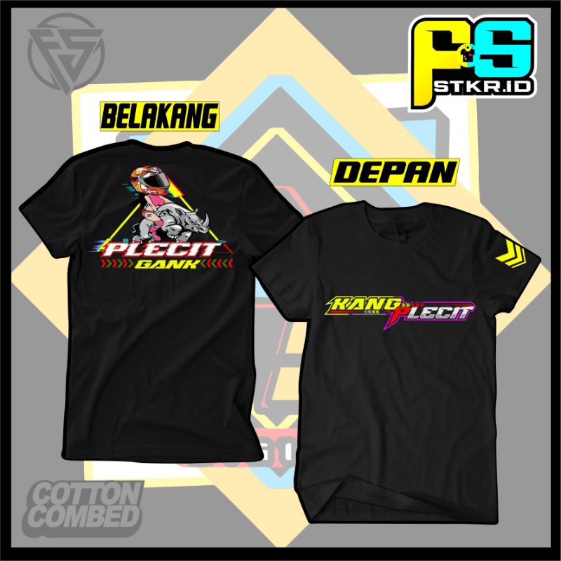 Kaos T-shirt Viral Plecit gank lengan pendek // kaos bank plecit pria wanita
