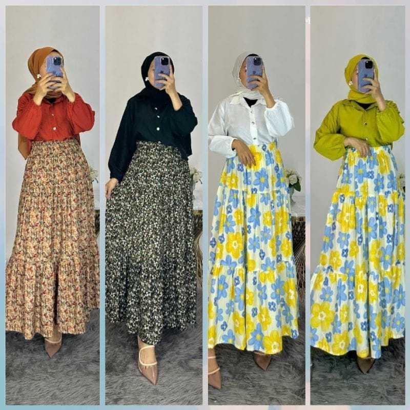 NIRA ONE SET ROK WANITA KEKINIAN KOREAN STYLE | SETELAN ROK WANITA KEKINIAN | SETELAN ROK | ATASAN K