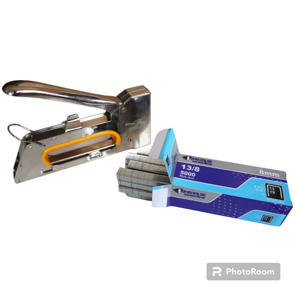 

RAPIDE Staple Stapler Gun Tacker R23 - Staples Hekter Gun Tembak Manual (untuk Pengerjaan Sofa, Jok Motor, Kursi, Laminating, Dekorasi)