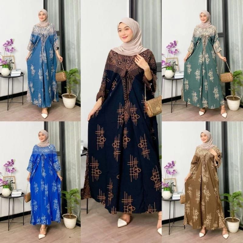 Kaftan Dubai Ikat Depan// kaftan Dubai Terbaru