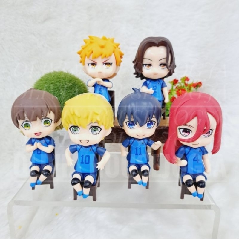 Action Figure Anime Blue Lock Chair Cake Topper Satuan Figurin Blue Lock Kursi Ecer