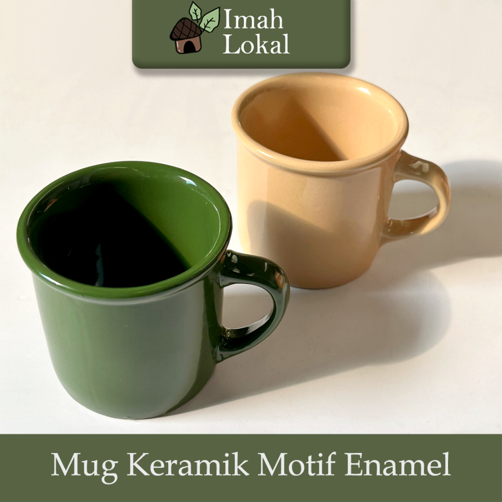 Gelas Mug Keramik Warna Polos Cafe Minuman Kopi Teh Colorful
