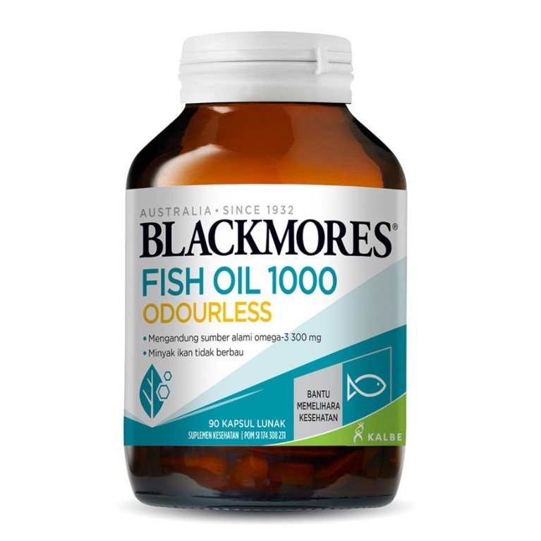 Blackmores Odourless Fish Oil 1000 90 pcs Suplemen Vitamin