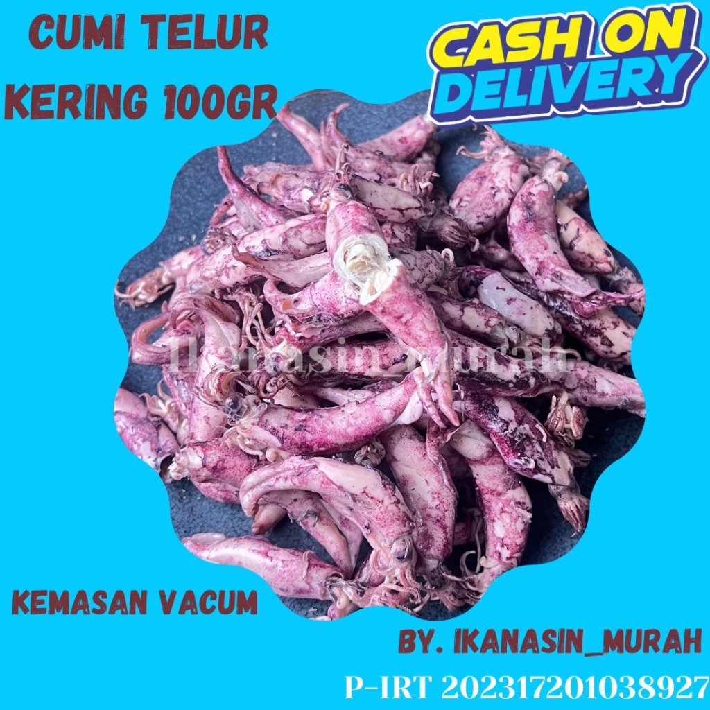 

PROMO CUMI TELUR KERING 100GR / CUMI ASIN MURAH / IKAN ASIN MURAH