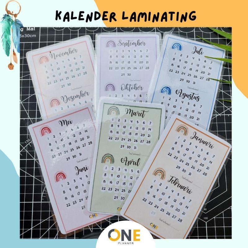 

KALENDER LAMINATING | bisa dipakai berkali kali