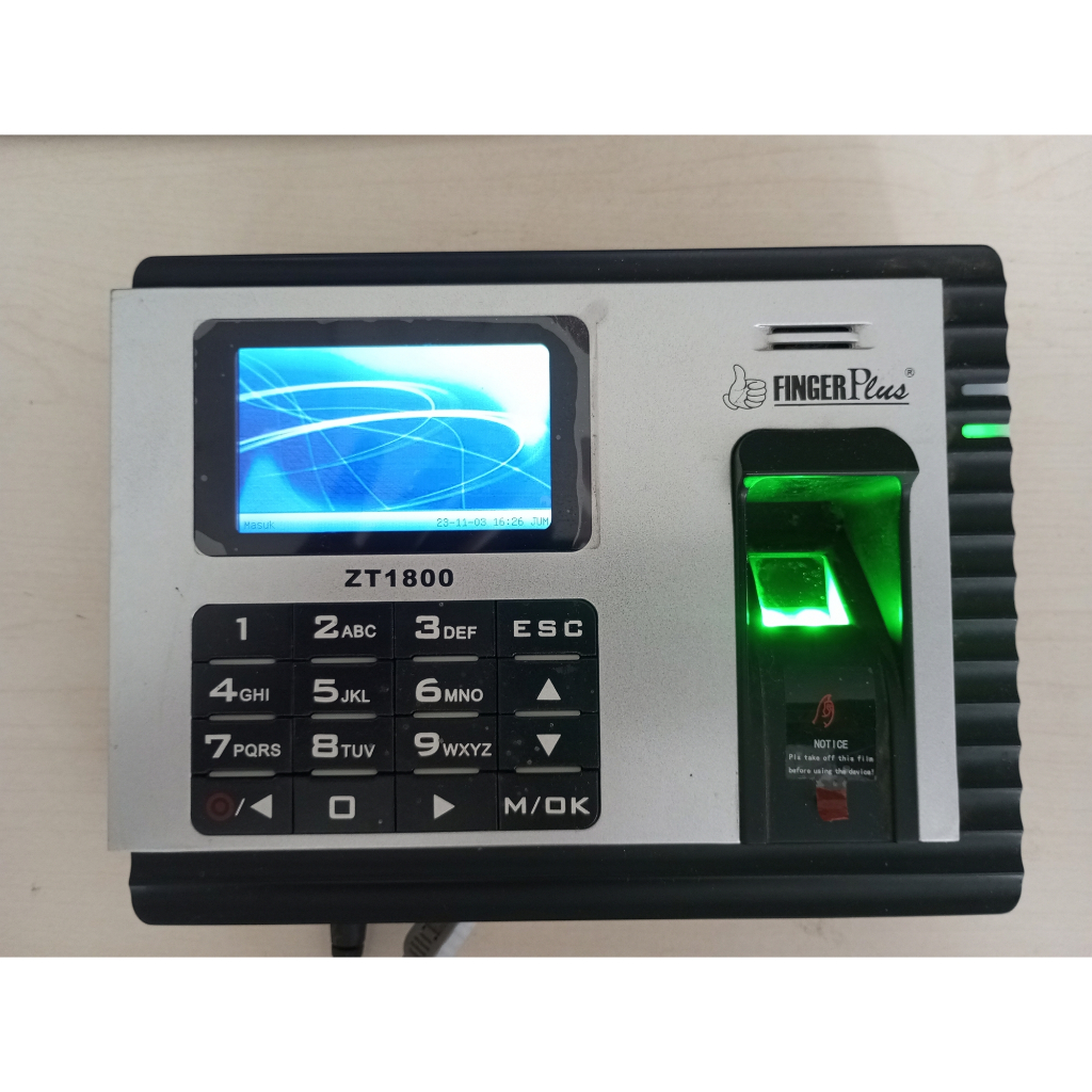 Mesin Absensi Fingerplus ZT 1800