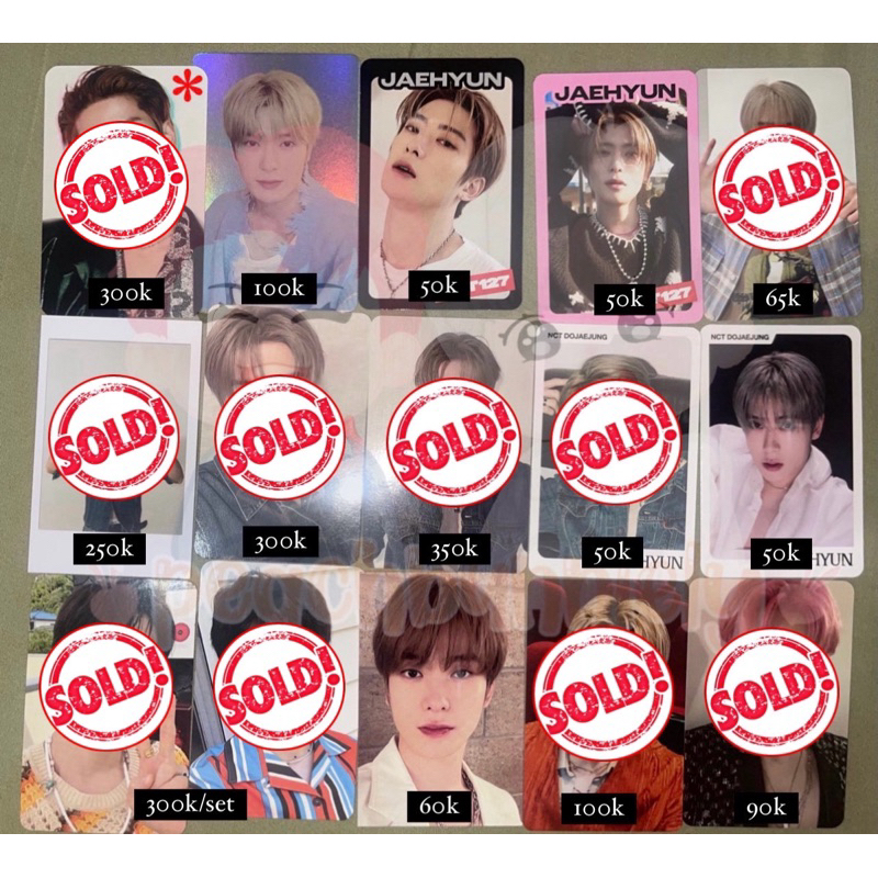 WTS AAB JAEHYUN NCT 127 DJJ DOJAEJUNG denim everline sm store blue to orange bto luckydraw kdccomaz 