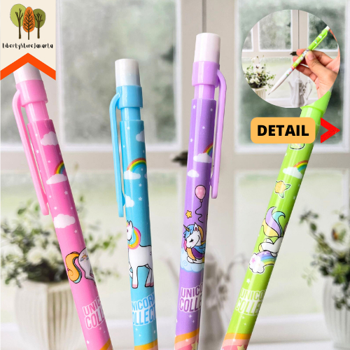 

Pensil Cetek Isi Ulang Mekanik Motif Unicorn PCM-1032