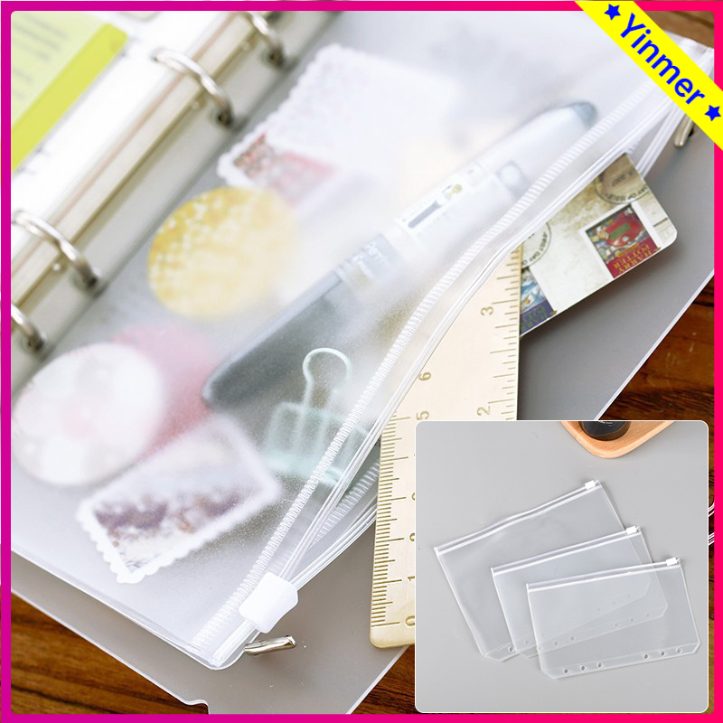 

COD✨ Zipper Pocket Binder Divider A5/A6/A7 Warna Untuk Alat Tulis Impor Murah-Yinmer