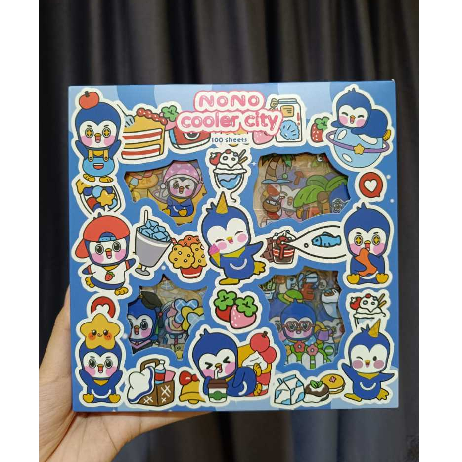

Stiker NONO MOMO CICI Sticker Lotso Mixue Coolercity isi 100 pcs viral waterproof