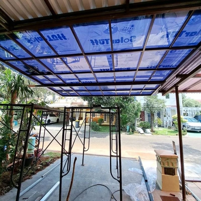 kanopi solarflat / kanopi minimalis / kanopi Besi Hollow / kanopi lampung