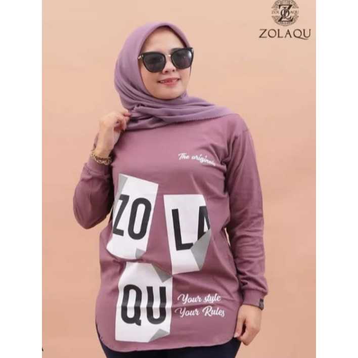 KAOS ZOLAQU ORIGINAL TERBARU ATASAN SEMI TUNIK PAKAIAN WANITA OUTFIT CLOTHING BAJU BLOUSE BLUS CASUA