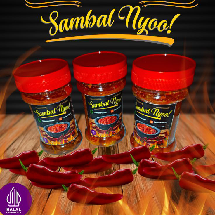 

FYQV5657 SAMBEL CUMI SAMBEL TERI Sambal Nyoo Sambel cumi/ sambel Teri Medan / sambel botol an sambel kemasan/100 gram