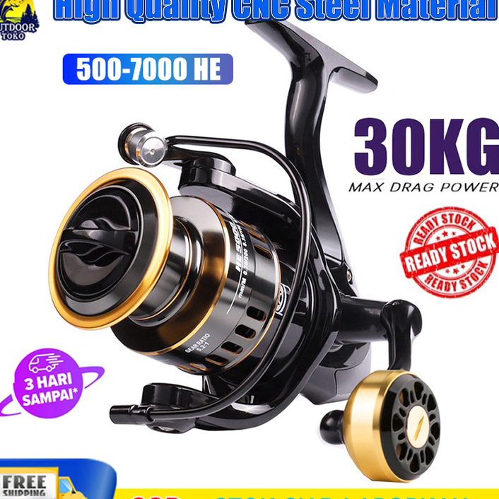 ZJGD1888 Terlaku.../ Reel pancing Gulungan pancing logam penuh reel 500-7000 10Kg Reel Pancing Murah