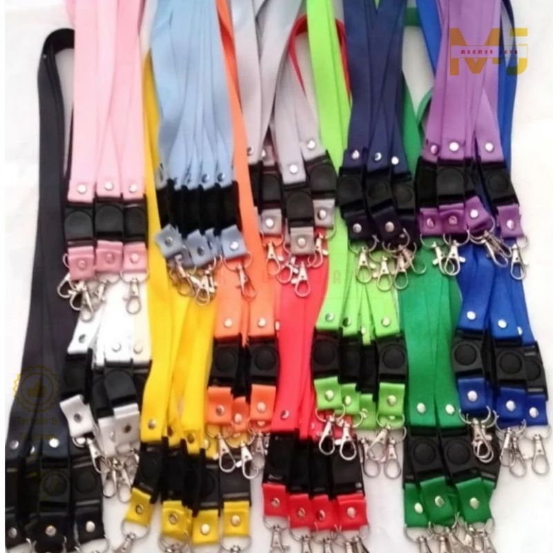 

10pcs Tali Lanyard 2cm Stoper Gantungan Tali ID Kartu Card Lanyard 2cm