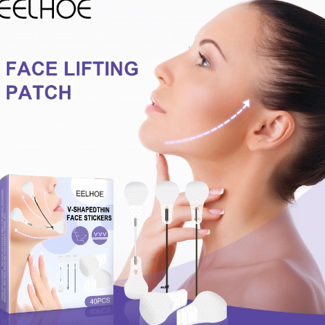 Harga Promo [40Pcs] EELHOE Face Lift Sticker Waterproof Stickers Stiker Wajah Anti Kerut/Sticker Gar