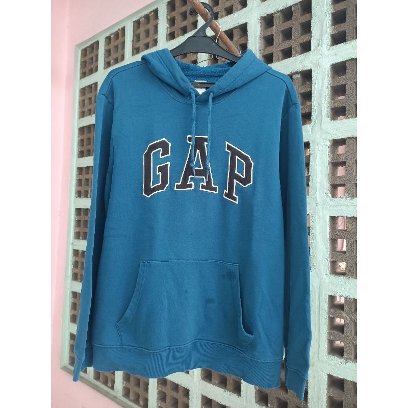 HOODIE GAP BIRU JAKET PRIA SECOND