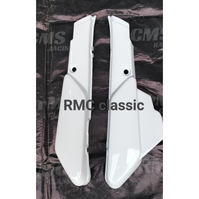 cover box aki Yamaha Alfa putih