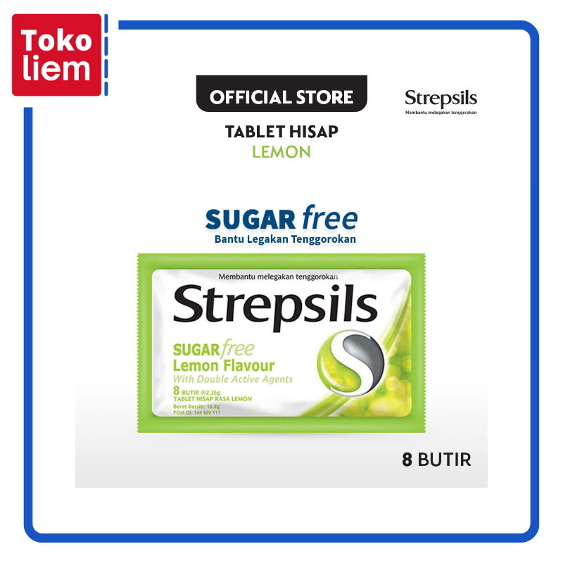 

Strepsils Sugar Free Candy 8's Lemon & Herb