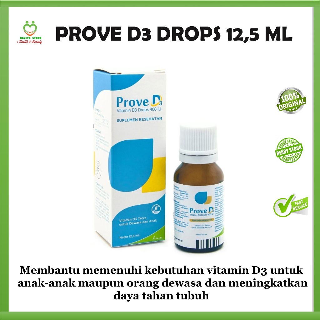 PROVE D3 DROPS Vitamin D3 Tetes - Vitamin Anak - Suplement Anak - Vitamin NAZIYA STORE