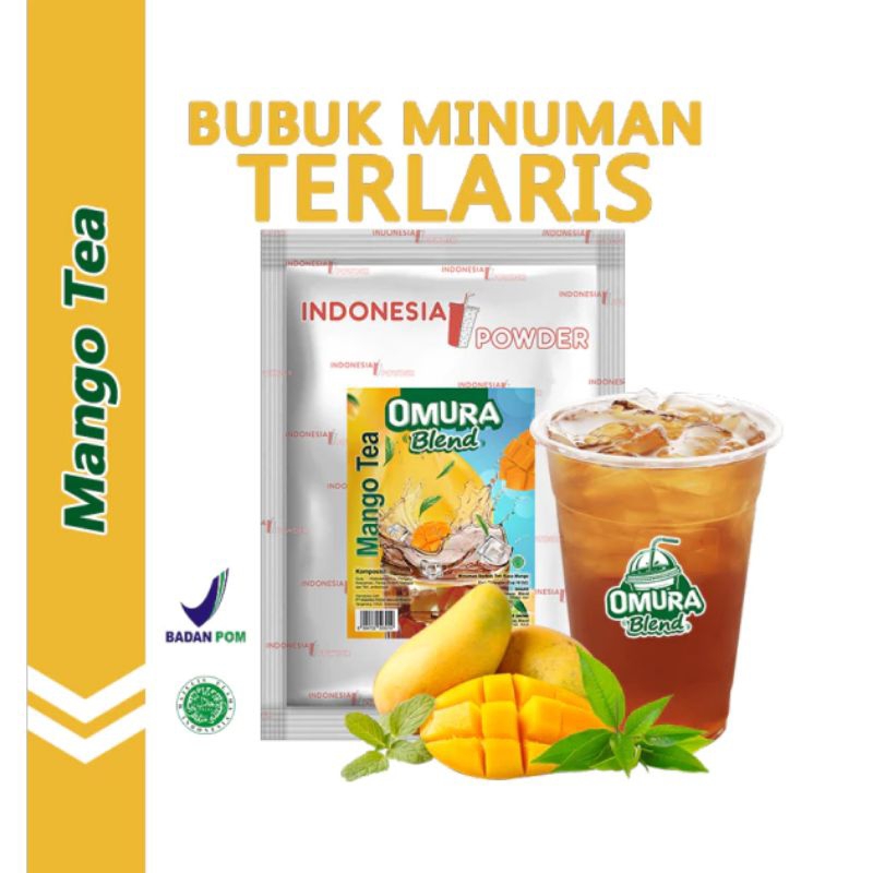 

Mango Tea 1Kg / Teh Mangga / Indonesia Powder / Bubuk Minuman Omura Blend