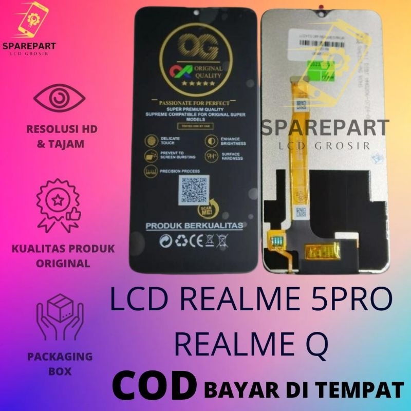 LCD FULLSET REALME 5PRO / REALME Q ORIGINAL COMPLETE TOUCHSCREEN LCD
