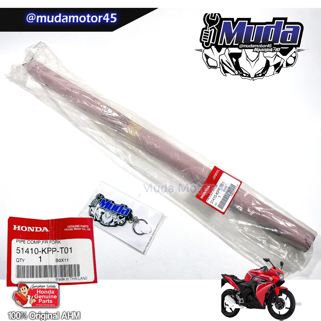 AS SHOCK DEPAN CBR150R CBU FI 2011 2013 51410-KPP-T01 PIPE COMP FR FORK SKOK CBR 150 THAILAND ORI GI