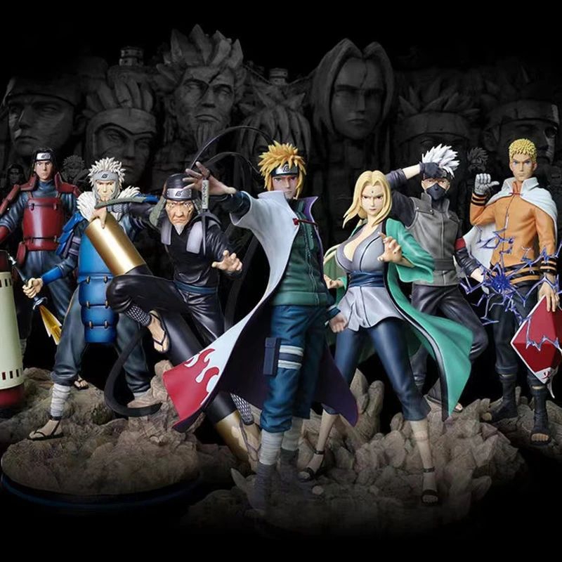 Action Figure Hokage Senju Tobirama Hashirama Kakashi Tsunade Minato Naruto PVC