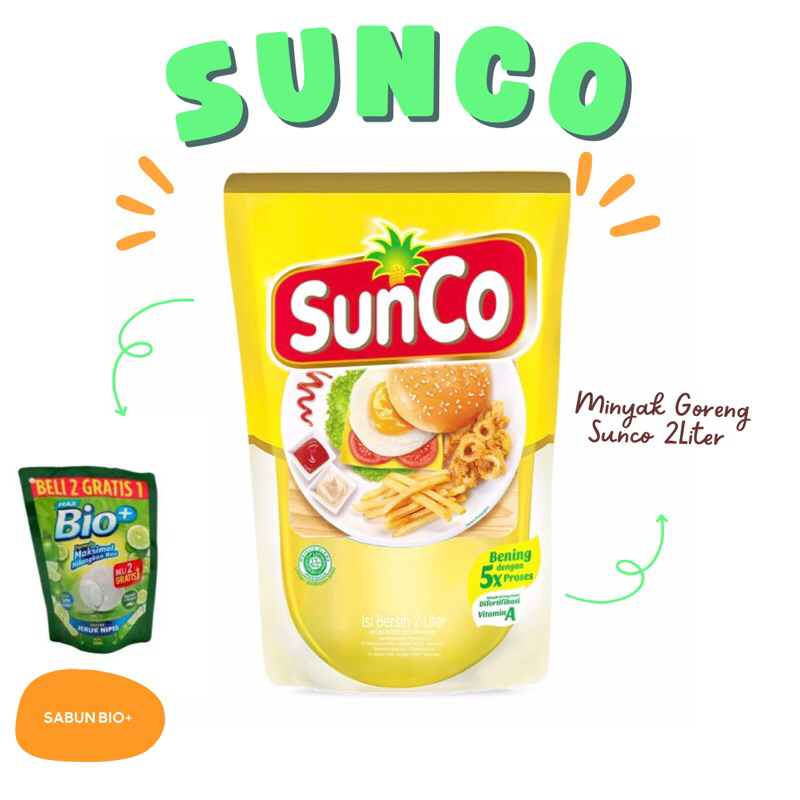 

[JABODETABEK PROMO] Minyak Goreng Sunco 2L / Sania 2L + Sabun Cair Bio+/ Sabun Cair Nuvo