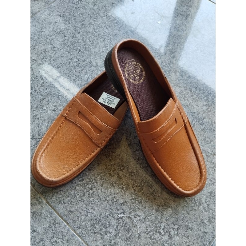 SEPATU SENDAL sandal KARET PRIA ORIGINAL ATT AB  ABK 550 cokelat coklat muda Bahan full karet Anti a