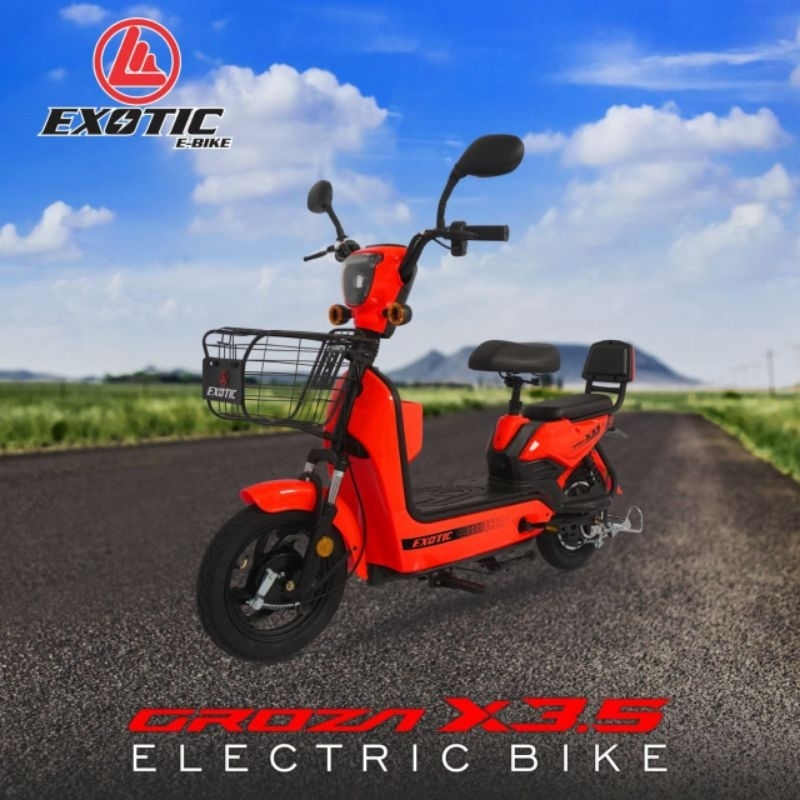 Sepeda Motor Listrik Dewasa Exotic Groza X3.5 500 Watt up to 47 km/h Dengan Banyak Keunggulan / Elec