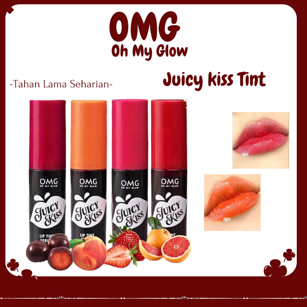 ☘️Qeis☘️OMG Juicy Kiss Lip Tint Serum All Shades | Serum Bibir Lipton