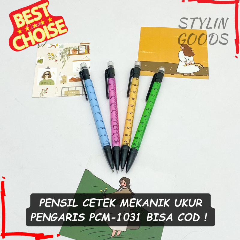 

PENSIL DENGAN HAPUSAN / PENSIL CETEK MEKANIK UKUR PENGARIS PCM-1031 / PERLENGKAPAN SEKOLAH KANTOR MERCHANDISE IMUT LUCU BISA COD