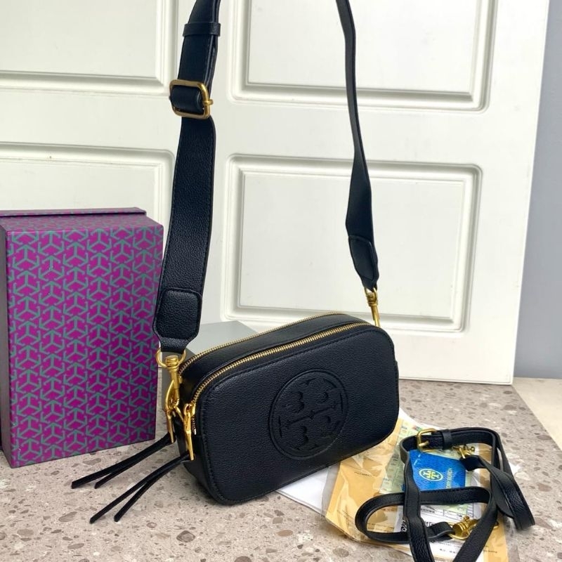 TAS TORY BURCH PERRY BOMBE || TAS SELEMPANG KULIT LOOK PREMIUM IMPORT BRANDED (Uk20cm Small Free box
