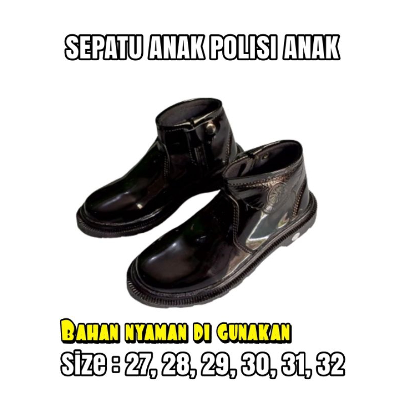 SEPATU ANAK PDL ANAK POLISI / SEPATU ANAK PDL TNI / SEPATU ANAK SEKOLAH