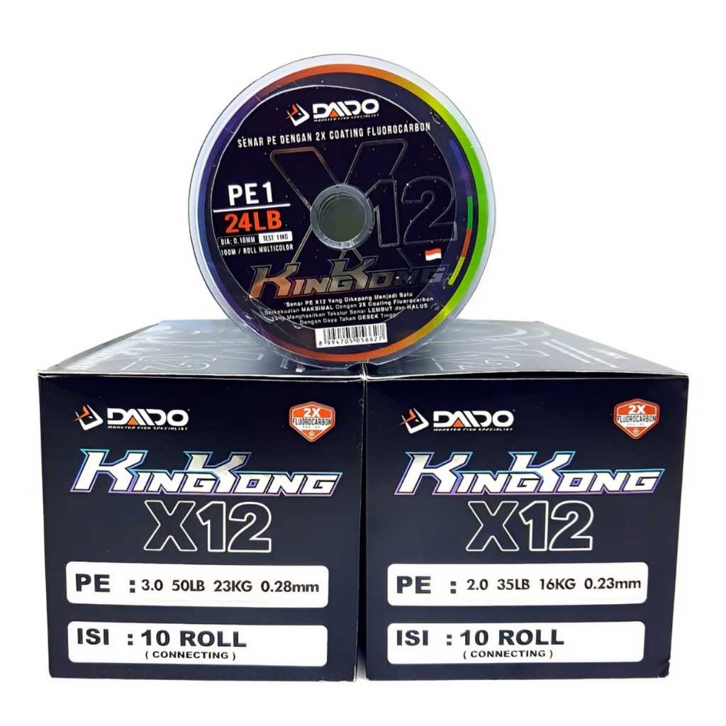Senar Pancing Daido KINGKONG X 12 PE 1 & 1,5 - PE 6 Connecting